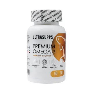 Омега 3 Ultrasupps Premium 1000 мг, EPA 330 мг, DHA 220 мг 60 капсул #1