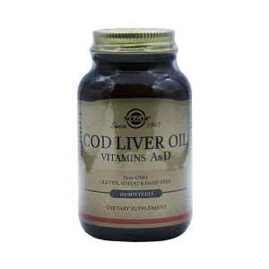 Ливерное масло Solgar 462 мг 100 капсул