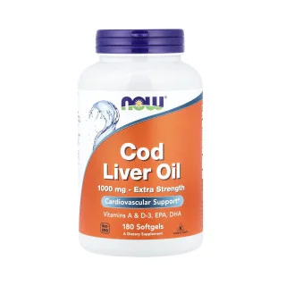 Масло печени трески Now Foods 1000 мг 180 капсул #1