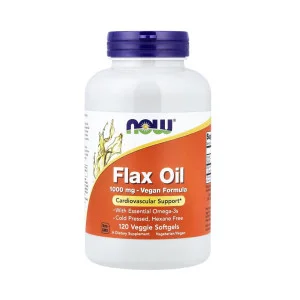 Льняное масло Now Foods 1000 мг 120 капсул