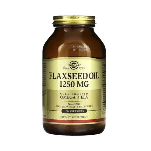 Льняное масло Solgar 1250 мг 100 капсул