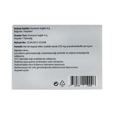 Урсосан Ursactive Humanis 250 мг 100 капсул #2