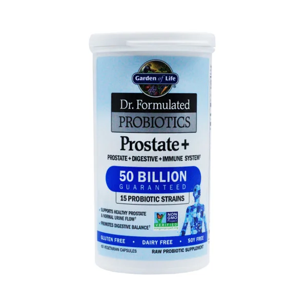 Пробиотик Garden of Life Prostate+, 50 млрд КОЕ 60 капсул #1
