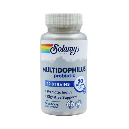 Пробиотик Solaray Multidophilus 12 штаммов 50 капсул