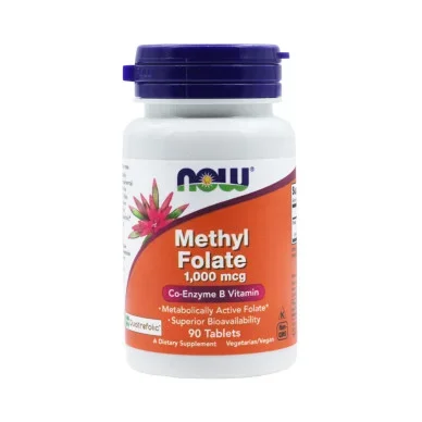 Фолиевая кислота Now Foods Метилфолат 1000 мкг 90 таблеток #1