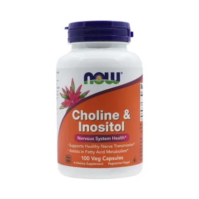 Холин и инозитол Now Foods 250/250 мг 100 капсул #1