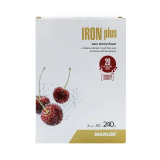 Витаминно-минеральный комплекс Maxler Iron Plus Effervescent 3 тубуса по 20 таблеток #1