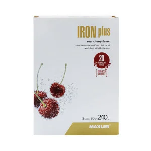 Витаминно-минеральный комплекс Maxler Iron Plus Effervescent 3 тубуса по 20 таблеток