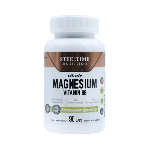 Магний цитрат B6 Steeltime Nutrition 125 мг 90 капсул