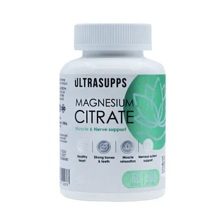 Магний цитрат Ultrasupps 100 мг 60 капсул