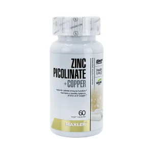 Цинк пиколинат+медь Maxler 25 мг 60 капсул
