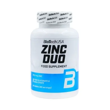 Цинк BioTech USA Duo 15 мг 60 таблеток #1