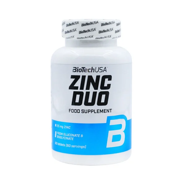 Цинк BioTech USA Duo 15 мг 60 таблеток #1