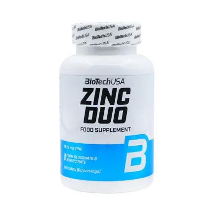 Цинк BioTech USA Duo 15 мг 60 таблеток
