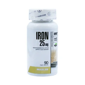 Железо Maxler 25 мг 90 капсул