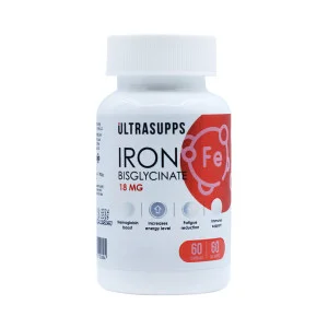 Железо бисглицинат Ultrasupps 20 мг 60 таблеток