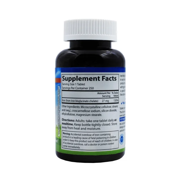 Железо хелат Carlson 27 мг 250 таблеток #2