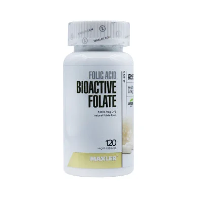 Фолиевая кислота Maxler Bioactive folate 195 мг 120 капсул #1