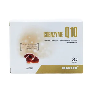 Коэнзим Q10 с витамином Е и биоперином Maxler 100 мг 30 капсул