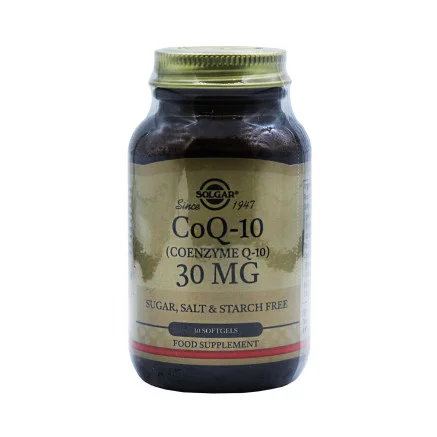 Коэнзим Solgar CoQ-10 30 мг 30 софтгелей