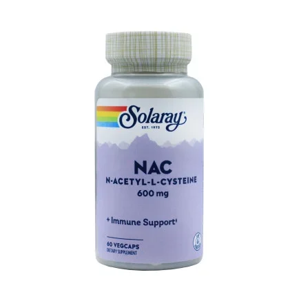 NAC N-ацетил-L-цистеин Solaray 600 мг 60 капсул